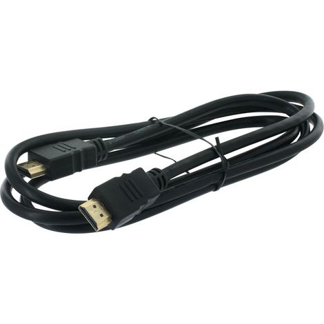 Câble HDMI 1.4 mâle/mâle blindé 1,50 m – Transmission numérique audio/vidéo – Compatible avec TV, lecteur DVD, projecteur – Dhome (1/5)