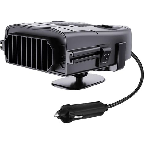 Riscaldatore per auto caldo e freddo 2 con riscaldamento rapido, sbrinatore per vetri per auto, pratico riscaldatore per auto, adesivo per sbrinatore per auto, messa a punto del sedile, nero, taglia u (1/5)