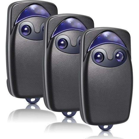 Gate remote control for Flo2r-s, 3PCS 433.92 MHz Garage door remote control compatible with Flo2R-S, 2 channels (1/4)