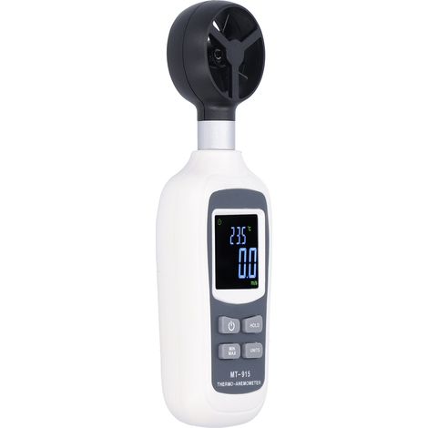 MT-915 Mini anémomètre numérique LCD portable, instrument de mesure de la vitesse du vent (1/5)