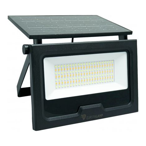 Europalamp – Projecteur solaire LED 30W – 4200 lumens – 3 températures de couleur (3000K/4000K/6000K) – Étanche IP65 pour extérieur