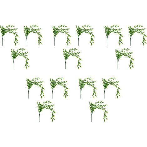 15 Pièces Séries Fleur Artificielle Houblon Vigne Guirlande Plante Faux Suspendu Vigne Verdure pour Intérieur Extérieur Avant Porche Fleur Décor (1/4)