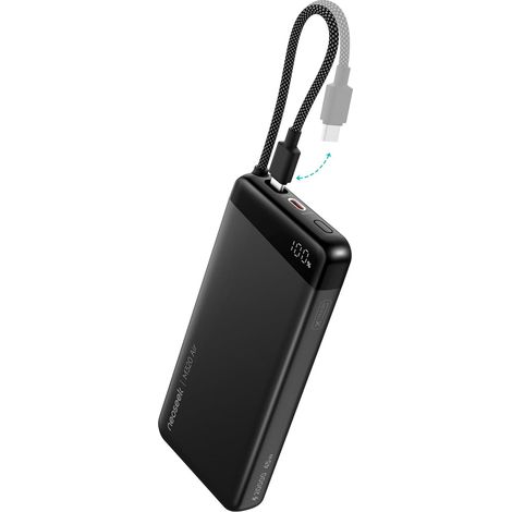 45W Batterie Externe, 20000mAh Power Bank Charge Rapide avec Cable Intégré USB C, Batterie Portable pour iPhone 17 Pro Max/16/15/14/13, Galaxy S25Ultra/S24, Xiaomi, iPad, MacBook, Switch (1/5)