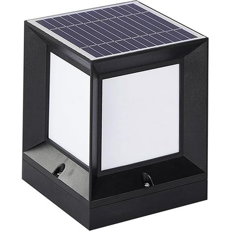Lampes, de poteau d'extérieur, lampe de pilier de clôture carrée, lumières de colonne modernes-ip65-4 couleurs de lumière-avec télécommande (1/5)