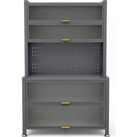 Mueble de almacenaje para alimentación de bebé gris premium modelo 16