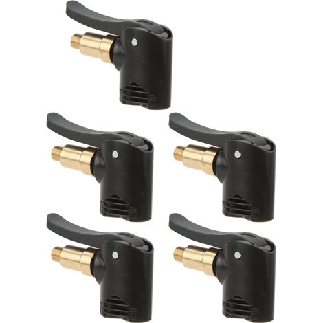Lot de 5 embouts de pompe à air 2 en 1 pour voiture, gonflage rapide, anti-fuite, précis et universel pour moto et vélo. (1/5)
