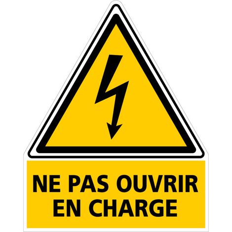ETIQUETTE Photovoltaique Ne pas ouvrir en charge (C0848). Signalisation Photovoltaïque (1/5)