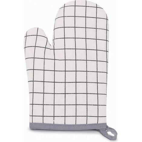 gants de cuisine anti-chaleur blanc renforcé en coton modele 5 (1/5)