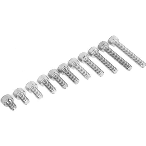 Kit d'assortiment de clous et capuchons à six pans creux en acier inoxydable 304 de différentes longueurs (88 pièces (M6)) (1/5)
