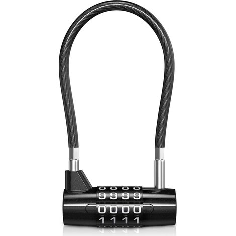 Cadenas à Combinaison à 4 Chiffres pour l'extérieur, étanche et réinitialisable avec code pour l'école, les employés, le gymnase et les casiers sportifs