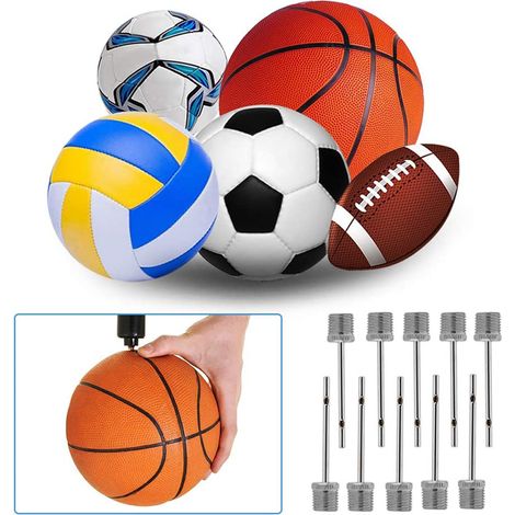 30 Stück Ballpumpennadeln mit Aufbewahrungsbox zum Aufpumpen von Bällen für Fußball, Basketball, Volleyball und andere Sportarten (1/5)