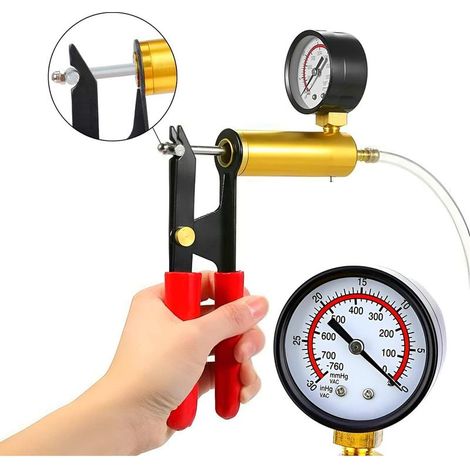 Pompe à Vide Manuelle à Dépression Purgeur Liquide de Frein Testeur, Pompe Manuelle à dépression Frein Testeur, Testeur Vide et Appareil de Purge Outil de Frein, pour Diagnostic Moto Voiture (1/5)