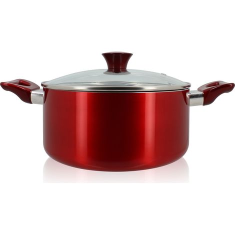 Faitout en aluminium 24cm, CERISE (1/5)