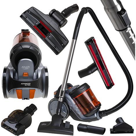 Adler Europe AD 7065 Aspiratore Ciclonico Nero Arancio (1/5)