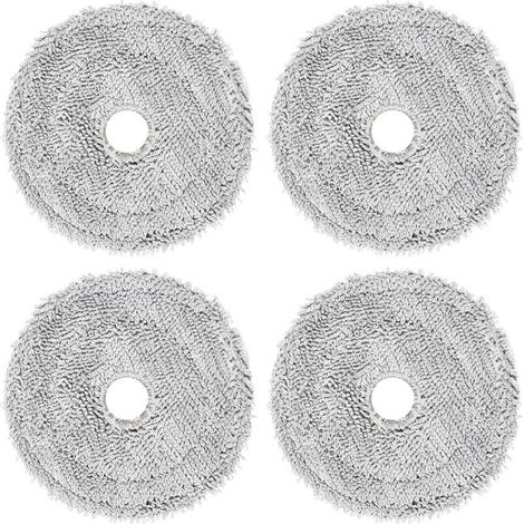 serpillières Accessoires pour Ecovacs Deebot Mini rechange aspirateur robot,serpillières en microfibre,Lavable et réutilisable -4Pièces (1/4)