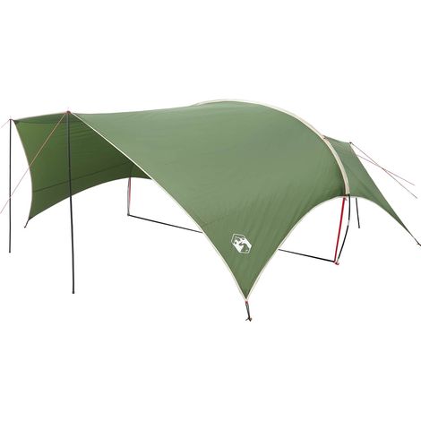 vidaXL Toldo de Camping Resistente al Agua Verde 690 x 580 x 255 cm (1/2)