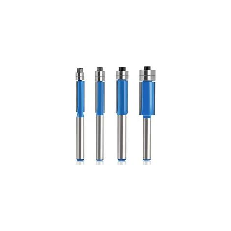 4 pièces tête double roulement tondeuse bois côté fraise coupe couteau décoration meubles tête sculpture, 6 mm bricolage menuiserie fraise