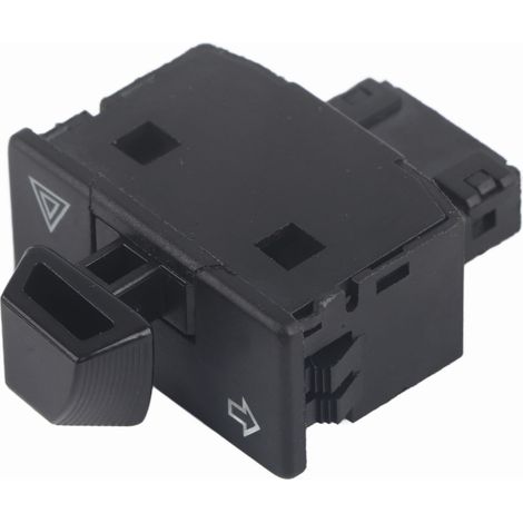 Tbest Universal-Motorradlenkerschalter ABS Schwarz 34mm, Hupen- und Blinkerknopf, einfache Installation, langlebiger Fahrradlichtregler für Cruiser und Dirt Bikes.