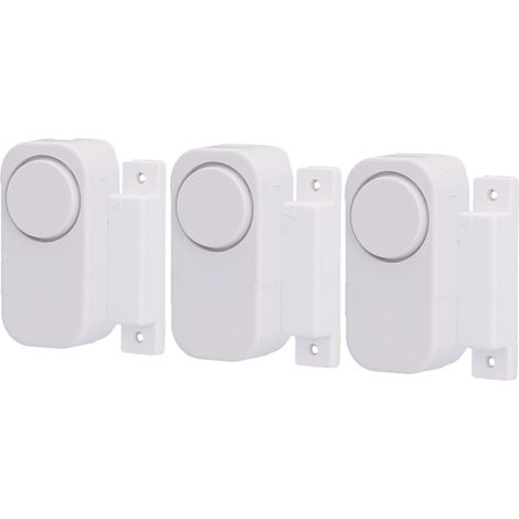 Lot de 3 alarmes pour fenêtre et Porte avec Contact magnétique (1/5)