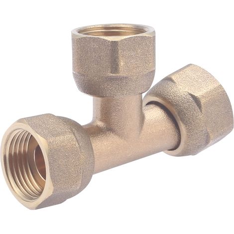 Raccordo a T triplo femmina con dado libero F12x17 NOYON & THIEBAULT