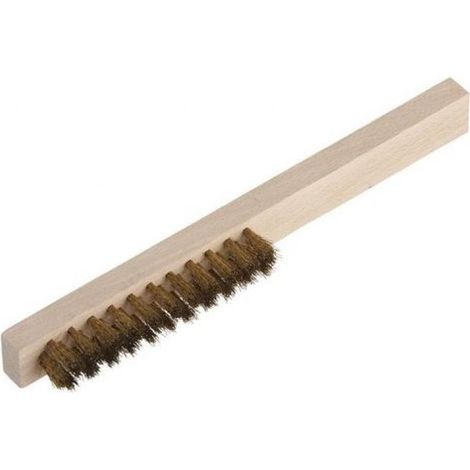 Wolfcraft spazzola sottile con manico in legno 2724000