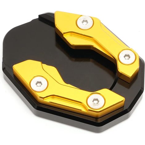 (Jaune sans logo) Nouvelle béquille latérale de moto 2023, extension et coussinet compatibles avec Honda PCX 160, 150, 125, PCX150, PCX160 et PCX125 Maxpower (1/4)