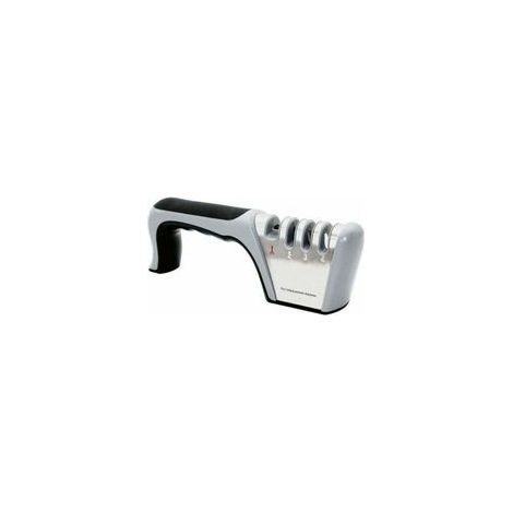 Aiguiseur professionnel 4-en-1 pour couteaux de cuisine et ciseaux, avec une base antidérapante en gomme, adapté pour les couteaux en acier inoxydable et en céramique. (1/4)