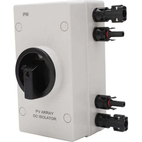 1000V 32A Solar-PV-DC-Trennschalter, IP66 wasserdichte Solarsystem-Kombinationsbox, Solar-PV-Trennschalter für Wohnmobile, Boote und Solaranlagen