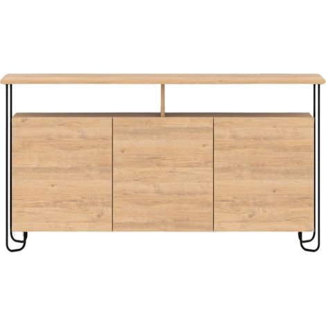 Buffet 3 porte e piedi in metallo Dilly - L130 cm