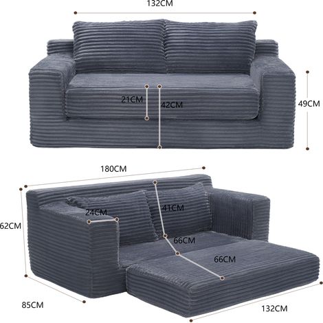 Canapé, en velours, 2 places, pour chambre, bureau et chambre, modèle compact pour petite pièce, assise confortable, pour salon bureau appartement