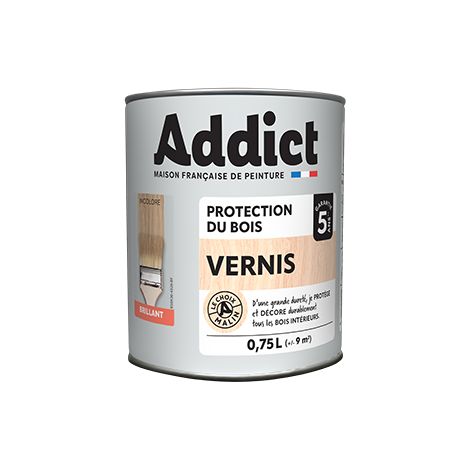 Glänzender Holzlack 750ml farblos - Addict