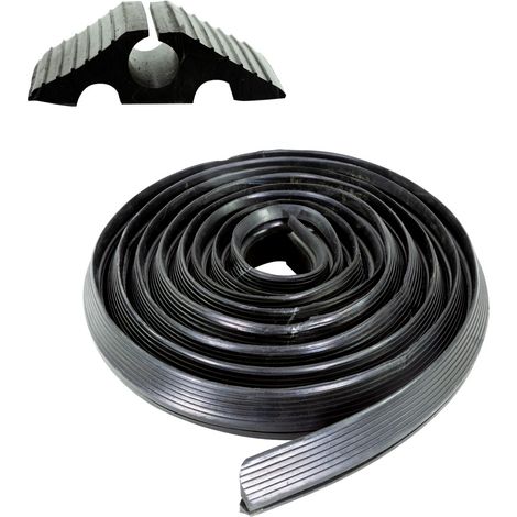 Passe-câbles Travaux rouleau de 9 mètres - 1 gorge Ø 20 mm - Noir - NOVAP - 6101260 (1/4)