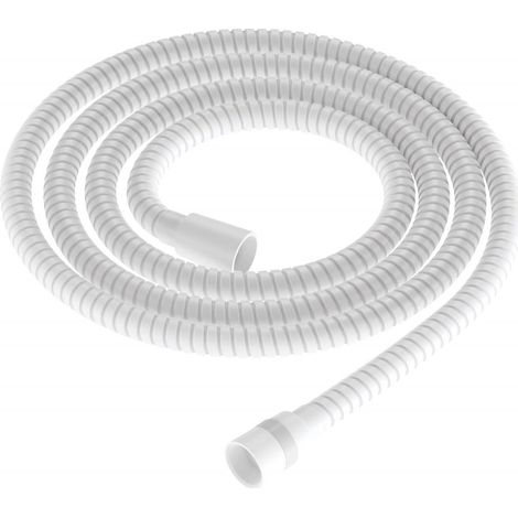 Flexible de ducha deante acero inoxidable blanco 150 cm