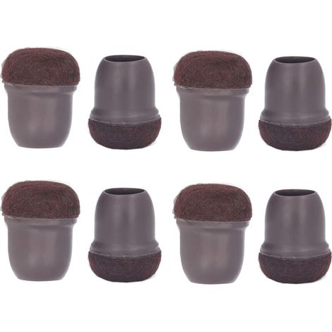 Lot de 8 protège-pieds de chaise, table, lit, meubles, coussinets souples et élastiques pour une utilisation domestique (petit format). (1/5)