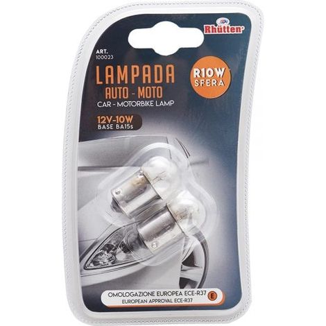 LAMPADA 12V 10W SFERA BL. DA 2 PZ.