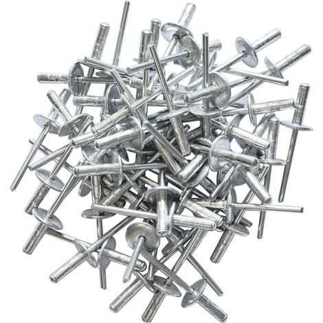 Boite de 250 rivets pop multi serrage de 4.8x16 a tete extra large 16 mm
