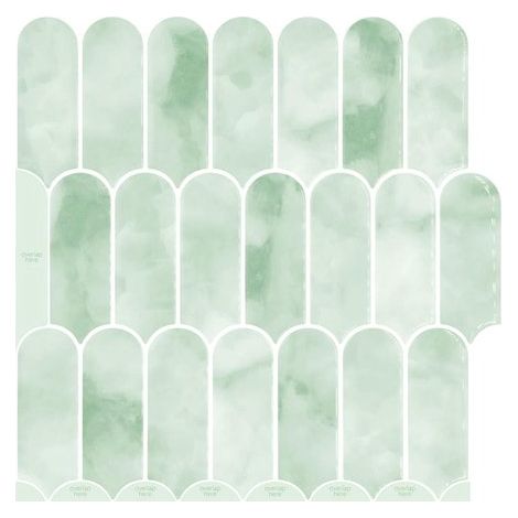 Papel pintado autoadhesivo de 30x30 cm，10 piezas，Azulejos de pared 3D para la cocina，Decoración de pared autoadhesiva (1/5)