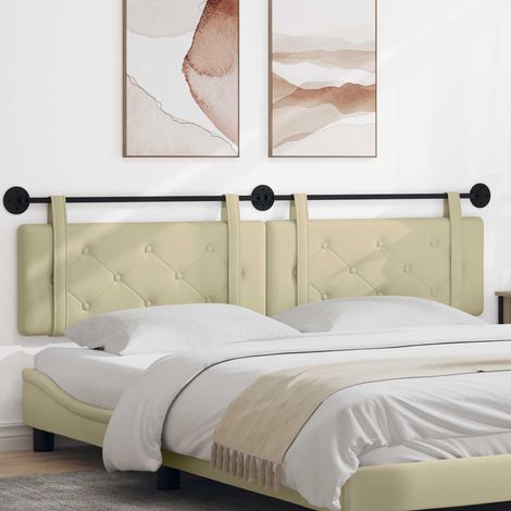 Hängendes Kopfteil Creme Kunstleder (1/5)