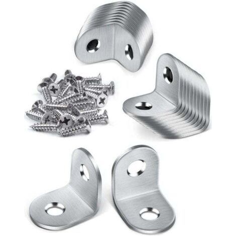 Pack of 20 Metal Brackets, (1/4)