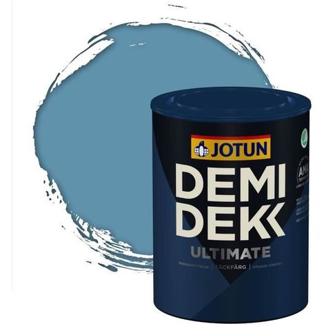 Peinture Bois - DEMI DEKK ULTIMATE - Satinée - RAL 5024 - 0,75L - Extérieur/Intérieur (1/2)