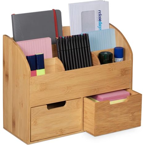 Organiseur de bureau relaxdays avec tiroirs (1/5)