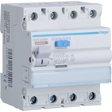 HAGER CDH425M Differenziale 4P 25A 30mA tipo HI