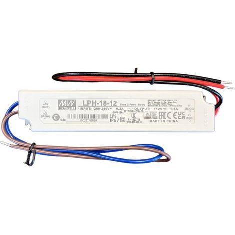MeanWell LPH-18-12 Alimentatore 18W 12V 1,5A IP67 (1/3)