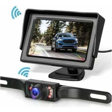 Kit telecamera di retromarcia wireless per auto/furgone/pickup/camper, monitor da 4,3 pollici, sistema di retromarcia