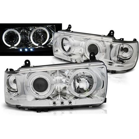 Paire de feux phares Toyota Land Cruiser FJ 80 90-97 chrome-27361863 (1/3)