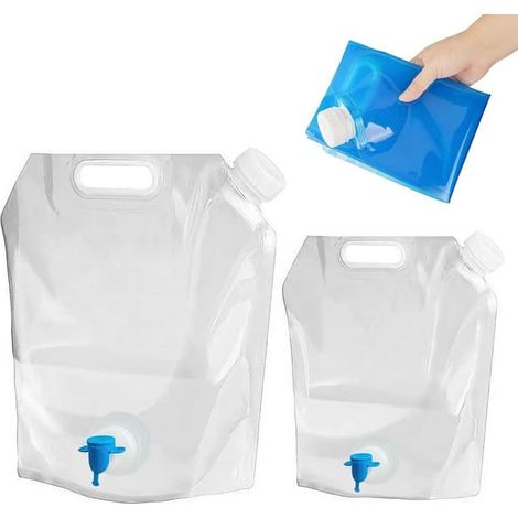 Sac à eau 5L avec robinet / Bidon d'eau - Récipient à eauQQ[mo]-AquaForge (1/4)