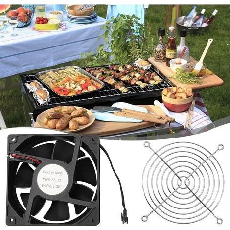 Ofenlüfter 12V DC, schwarzer Kunststoff, für Masterbuilt Gravity 560/800/1050 Grill (1/5)
