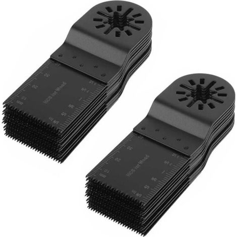 20 Oscillating Blades 34mm - Multifunctional - Compatible with Bosch, Ryobi, Milwaukee - Quick Release