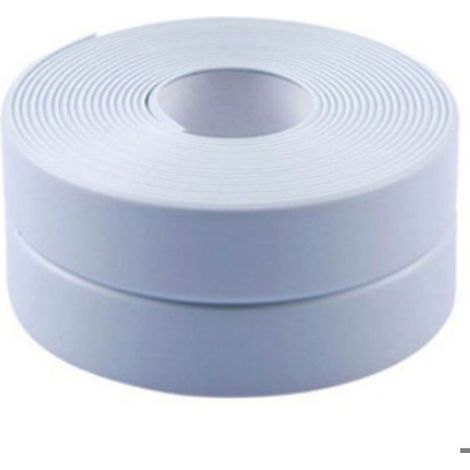 Auto Adhésif Joint Silicone Blanc Salle De Bain PVC Bande Etancheite Autocollante Anti Moisissure Joint Porte Douche pour Cuisine (1/5)