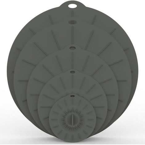 Ensemble de couvercles en silicone pour bols, résistants à la chaleur et compatibles avec le micro-ondes, différentes tailles, couvercles à ventouse réutilisables assortis. (1/4)